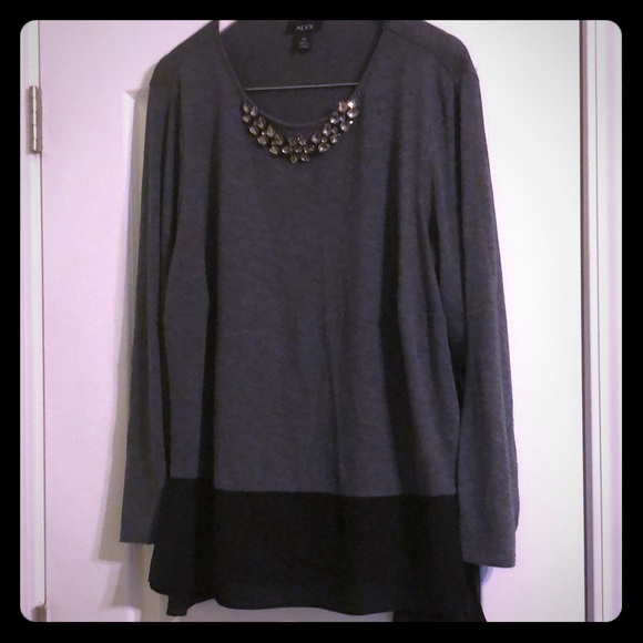 Alyx Sweaters - Alyx Gray Necklace Sweater